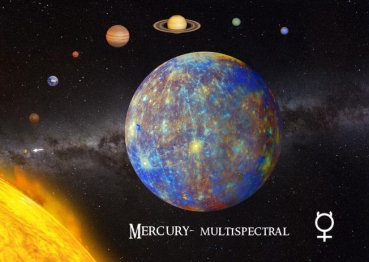3D-Postkarte MERCURY (Merkur)