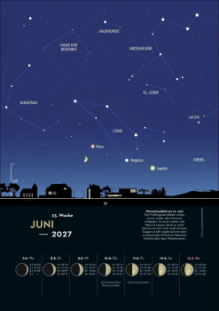 Wandkalender KOSMOS-Himmelsjahr 2027