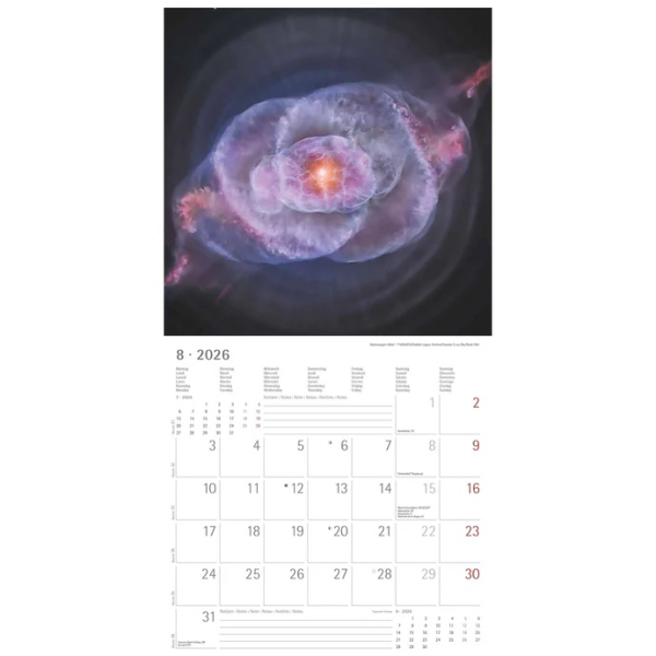 Kalender SPACE 2026