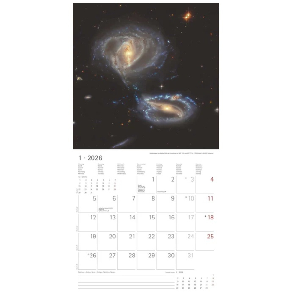 Kalender SPACE 2026