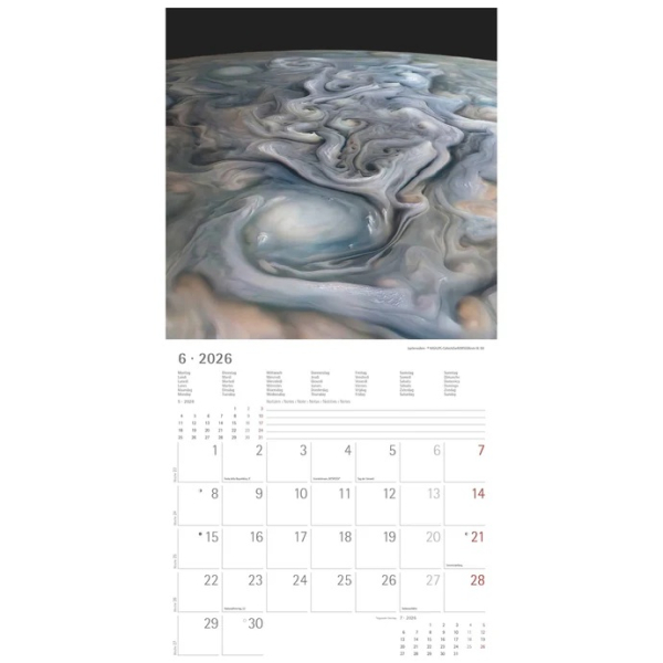 Kalender SPACE 2026