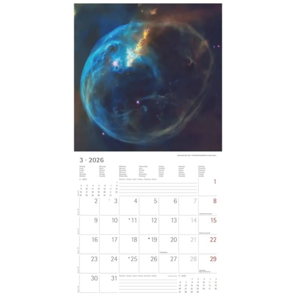 Kalender SPACE 2026