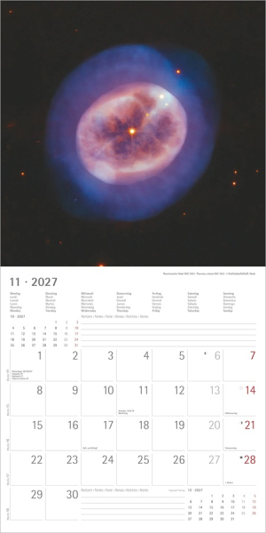 Kalender SPACE 2027