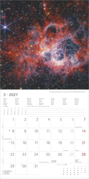 Kalender SPACE 2027