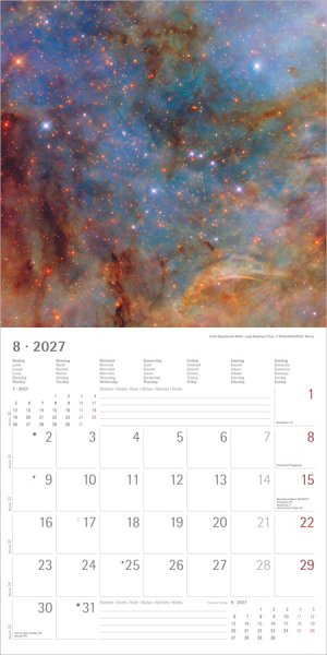Kalender SPACE 2027